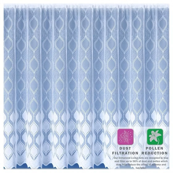 Marseille White Net Curtain