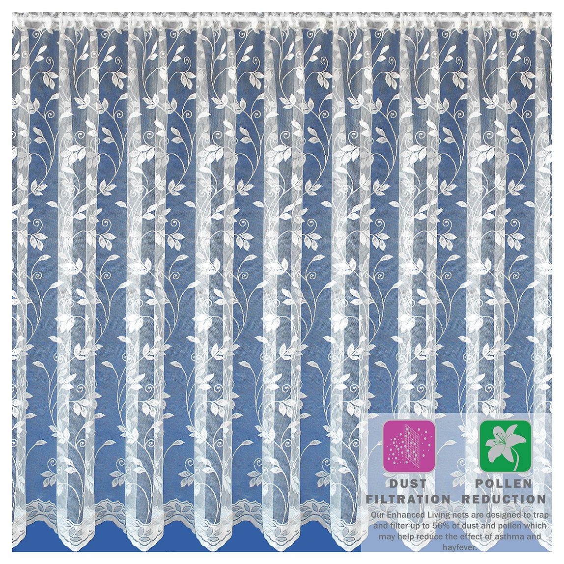 Corsica White Net Curtain