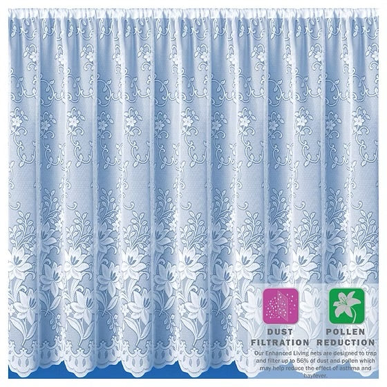 Lagos White Net Curtain