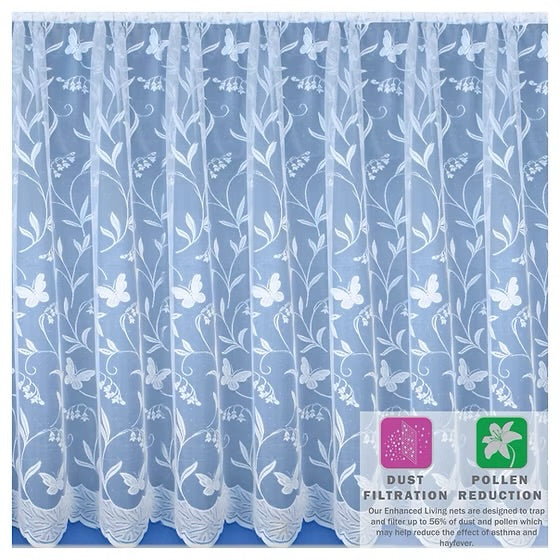 Hawaii White Net Curtain