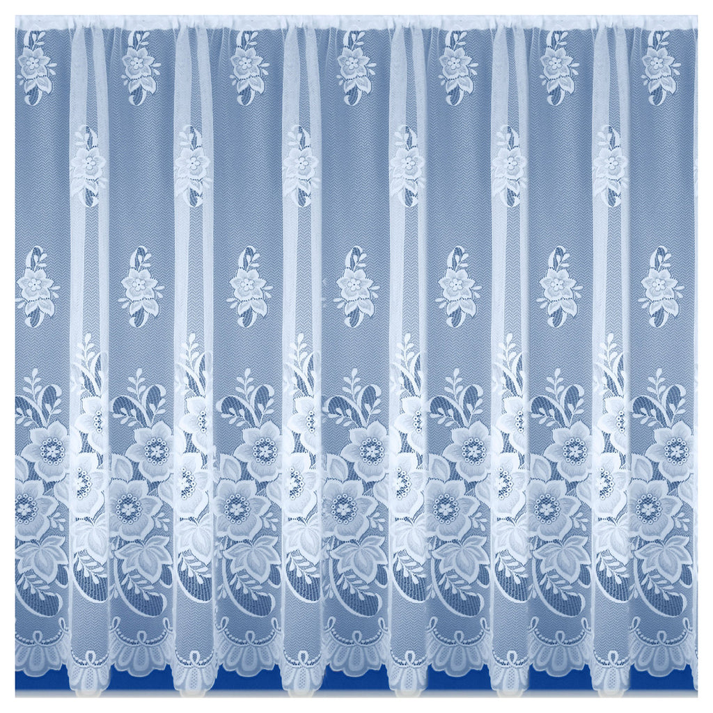 New York White Net Curtain