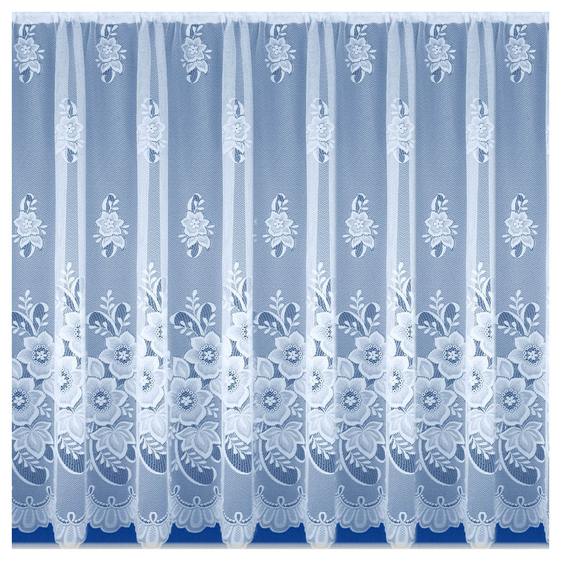 New York White Net Curtain
